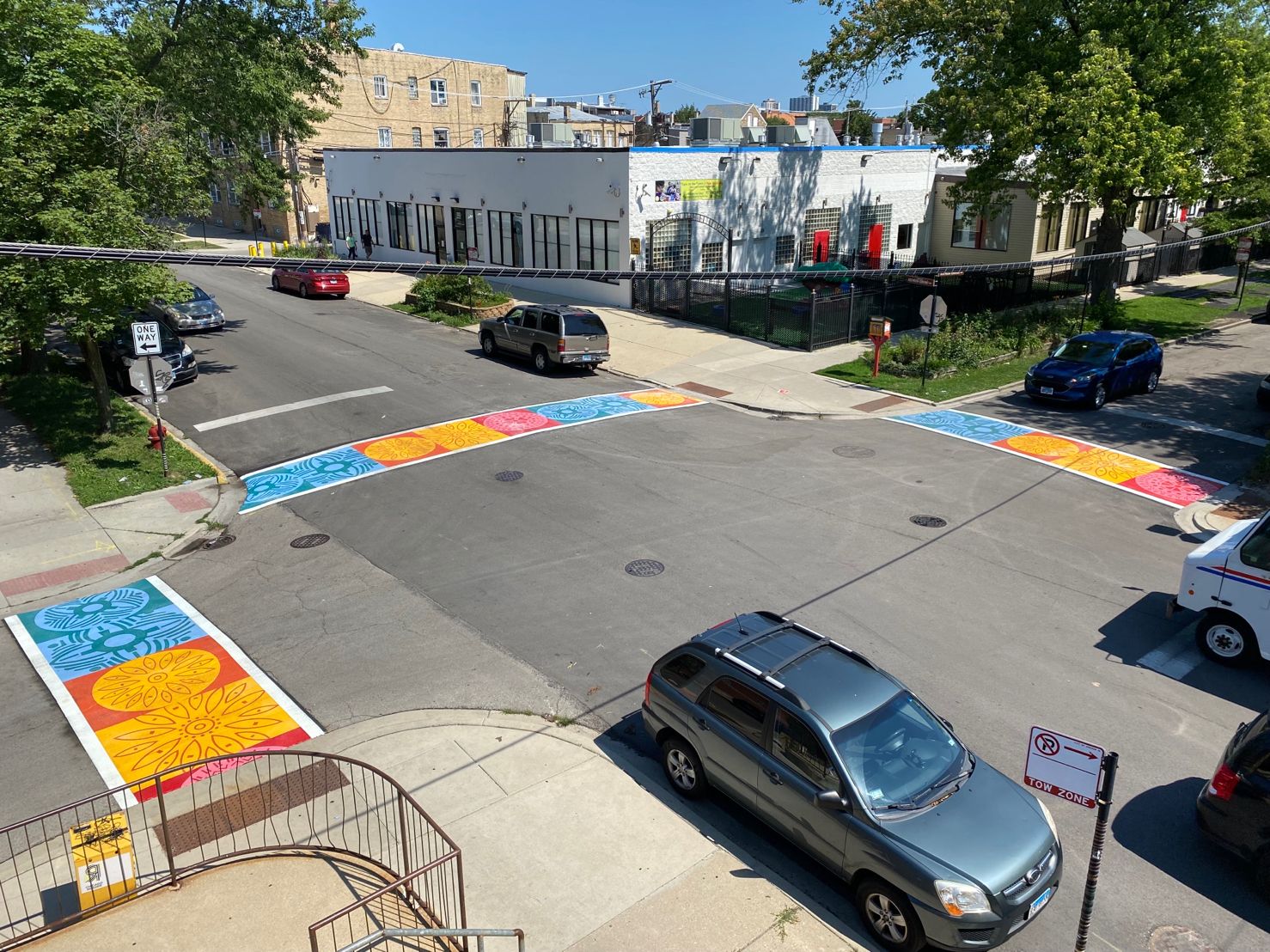 colorful crosswalk